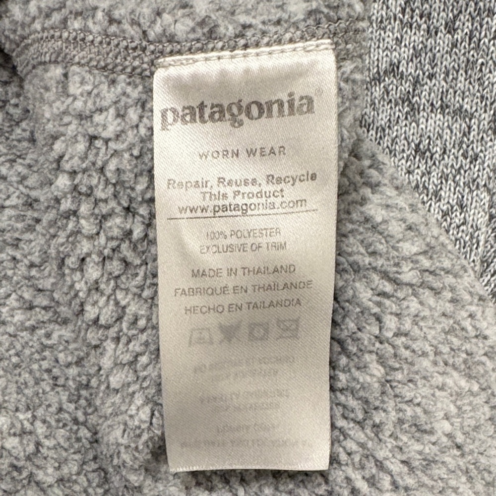 Patagonia Gray Heather Half-Zip Fleece Pullover - Picture 4 of 5